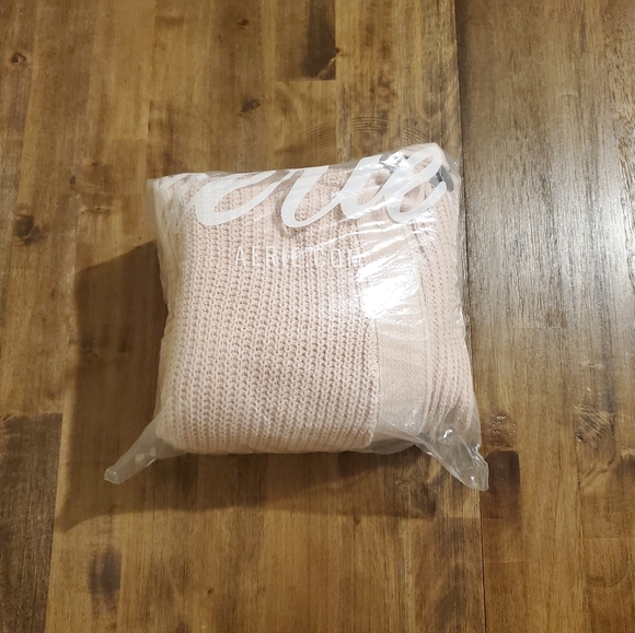 NWT Women's Aerie Soft & Cozy Blush Pink Pinkmas Chenille Open Cardigan Sweater - Picture 9 of 9